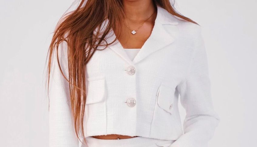 Dama suit with maxi skirt