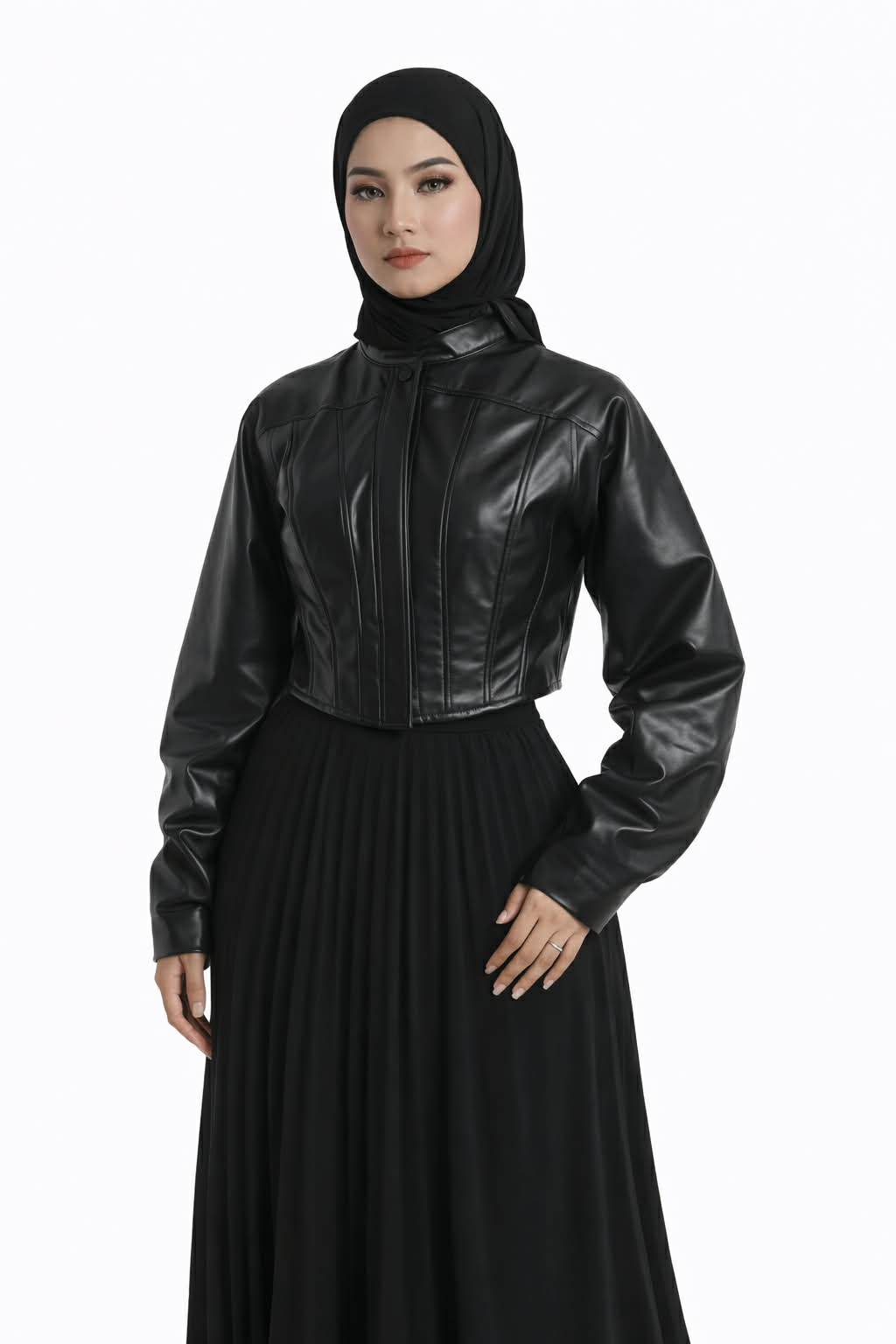 CORSET Leather Jacket