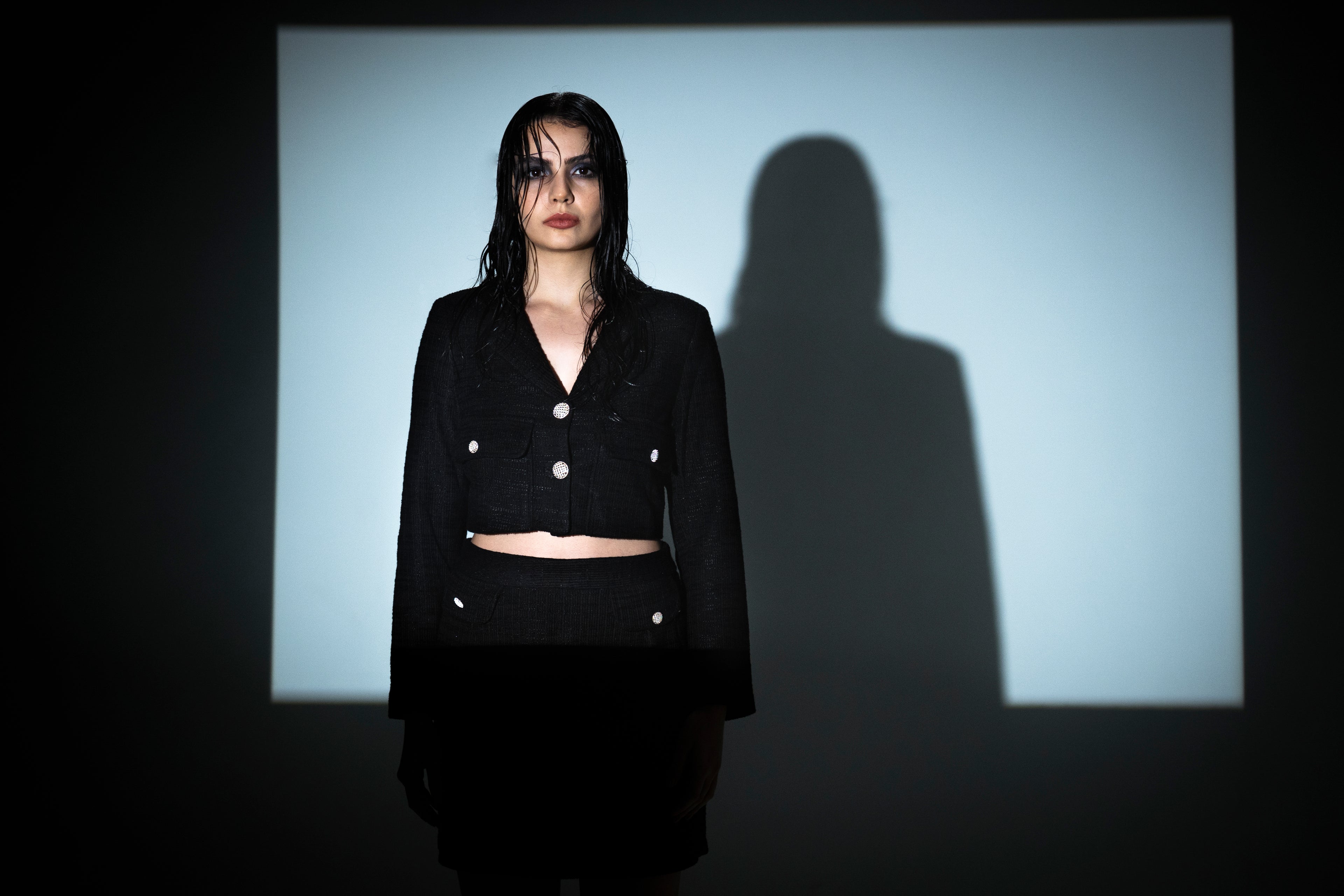 Dama suit with mini skirt